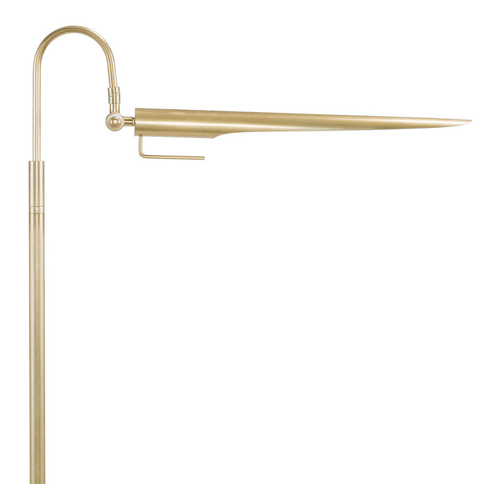 Regina Andrew 14-1017NB One Light Floor Lamp, Natural Brass