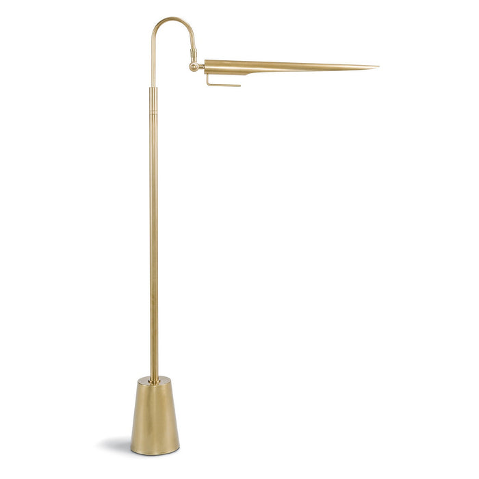Regina Andrew 14-1017NB One Light Floor Lamp, Natural Brass