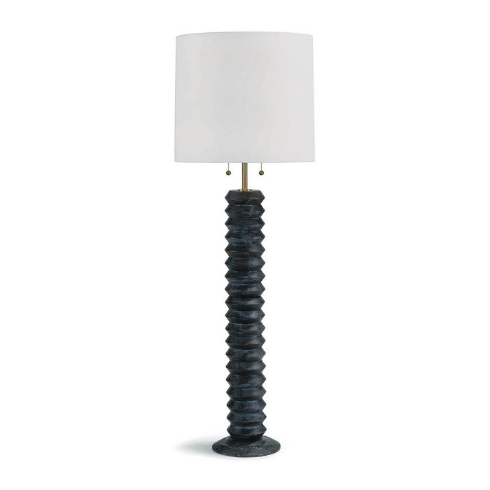 Regina Andrew 14-1018EB Two Light Floor Lamp, Ebony