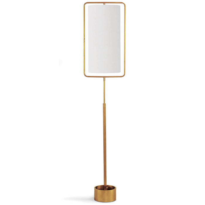 Regina Andrew 14-1019NB One Light Floor Lamp, Natural Brass