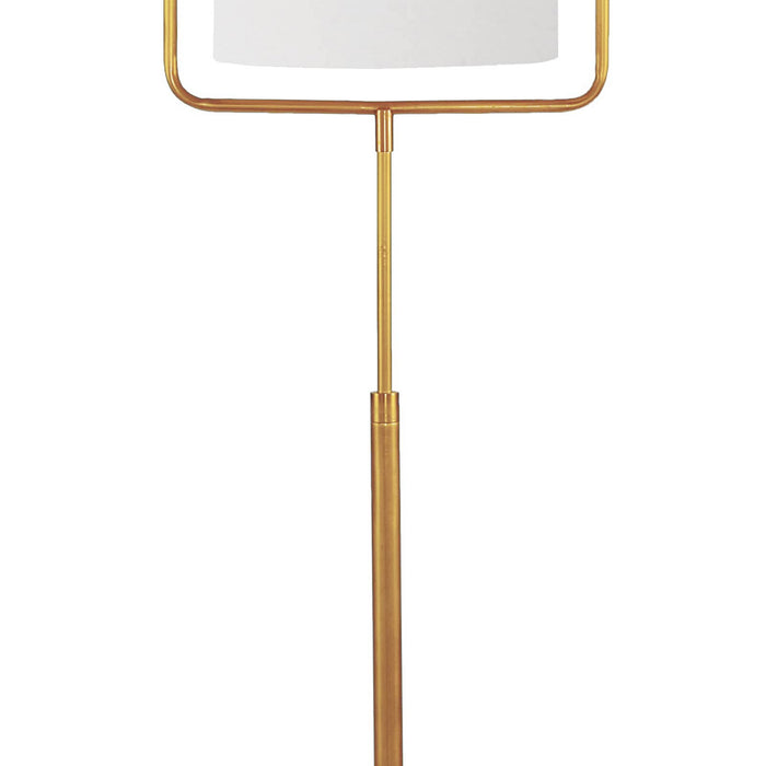 Regina Andrew 14-1019NB One Light Floor Lamp, Natural Brass
