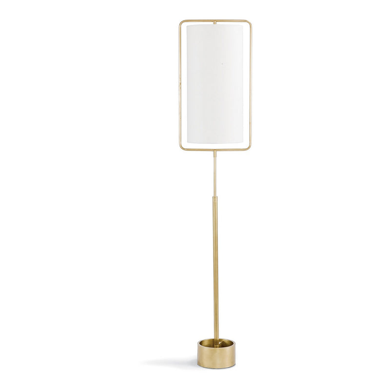 Regina Andrew 14-1019NB One Light Floor Lamp, Natural Brass