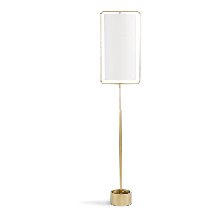 Regina Andrew 14-1019NB One Light Floor Lamp, Natural Brass