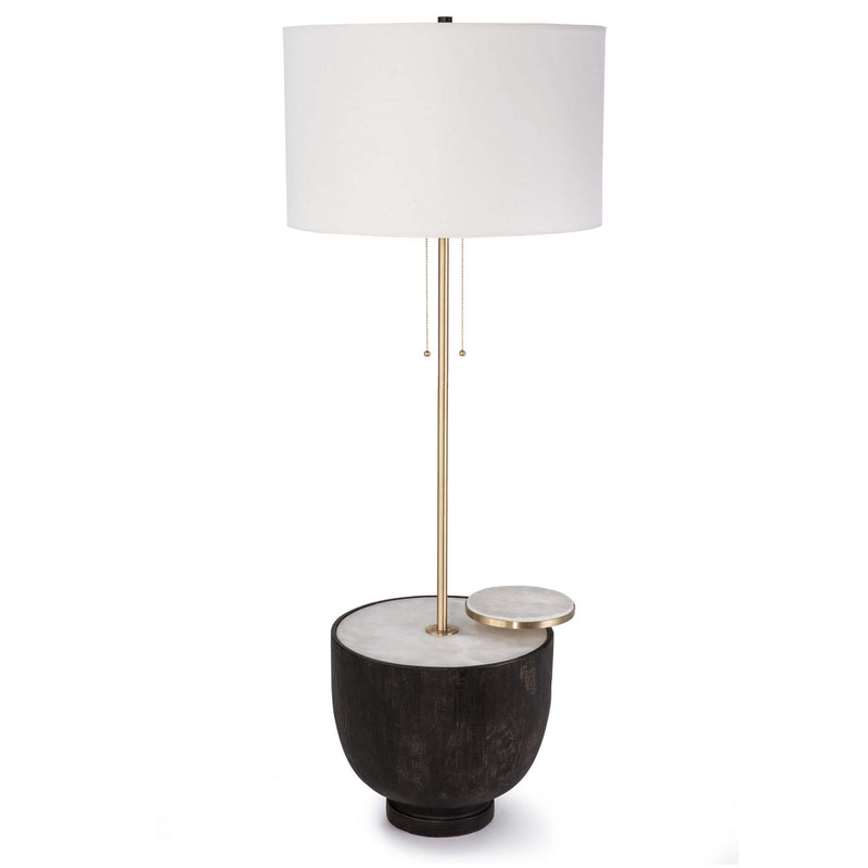 Regina Andrew 14-1021 Two Light Floor Lamp, Ebony