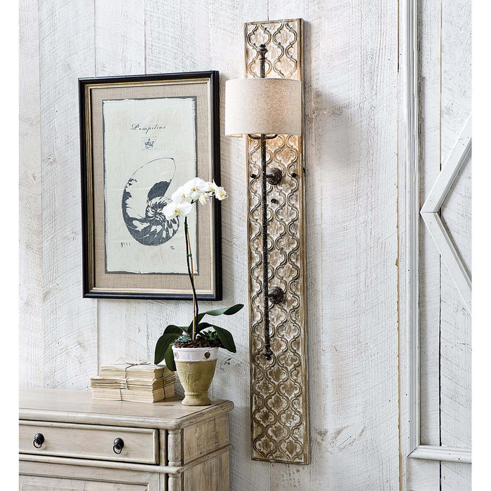 Regina Andrew 15-1003 Two Light Wall Sconce, Distressed Painted