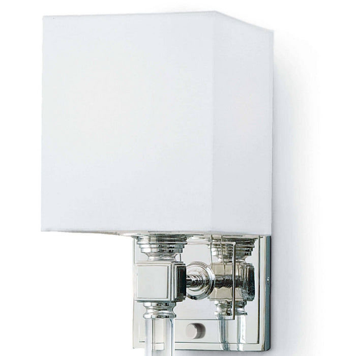 Regina Andrew 15-1010PN One Light Wall Sconce, Polished Nickel