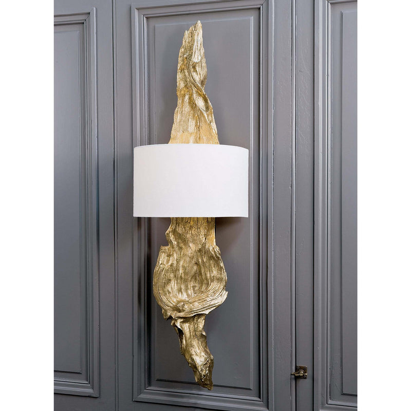 Regina Andrew 15-1011AGL Two Light Wall Sconce, Antique Gold Leaf