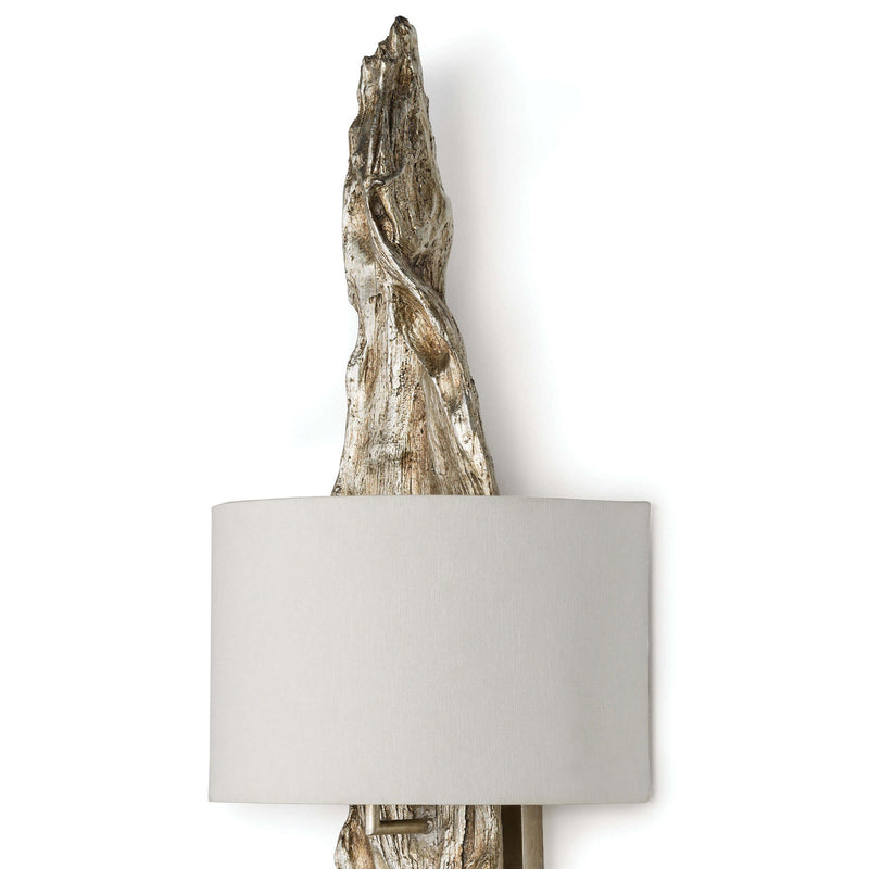 Regina Andrew 15-1011AMBSL Two Light Wall Sconce, Ambered Silver Leaf