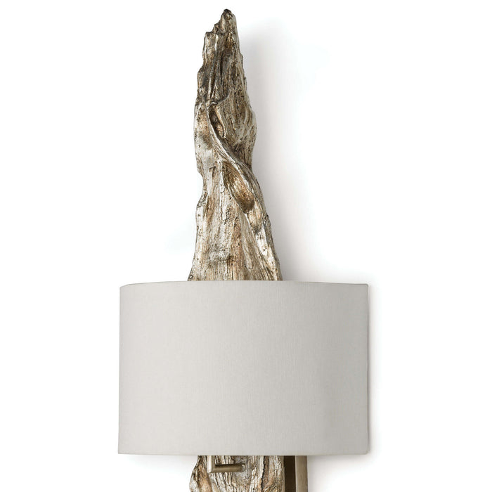 Regina Andrew 15-1011AMBSL Two Light Wall Sconce, Ambered Silver Leaf