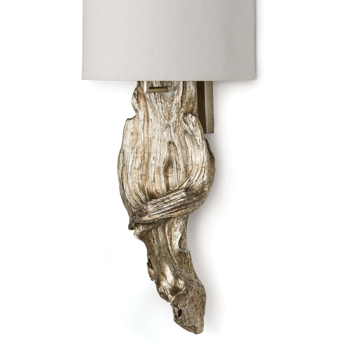 Regina Andrew 15-1011AMBSL Two Light Wall Sconce, Ambered Silver Leaf