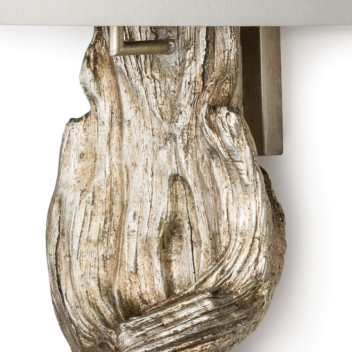 Regina Andrew 15-1011AMBSL Two Light Wall Sconce, Ambered Silver Leaf