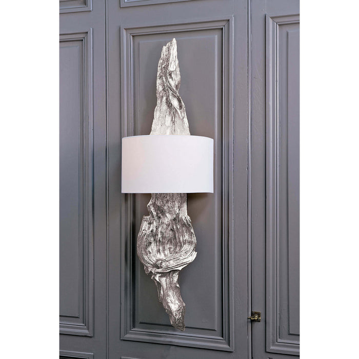 Regina Andrew 15-1011AMBSL Two Light Wall Sconce, Ambered Silver Leaf