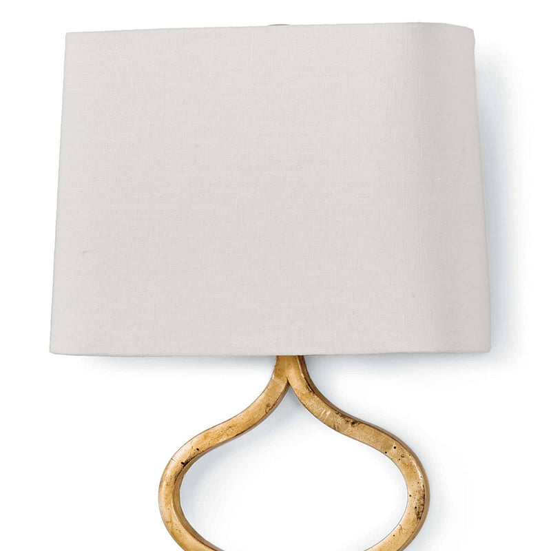 Regina Andrew 15-1018GL One Light Wall Sconce, Gold Leaf