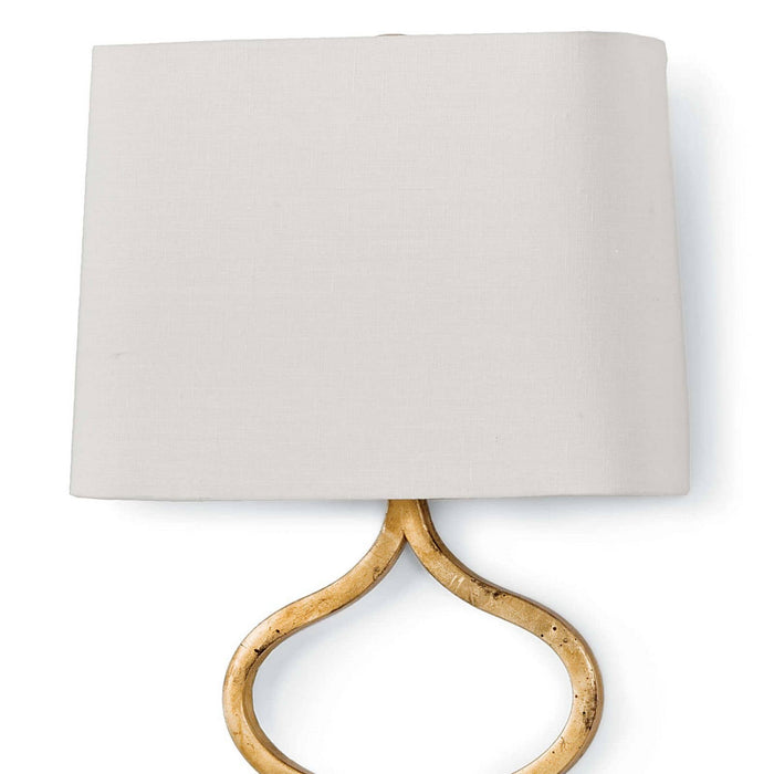 Regina Andrew 15-1018GL One Light Wall Sconce, Gold Leaf