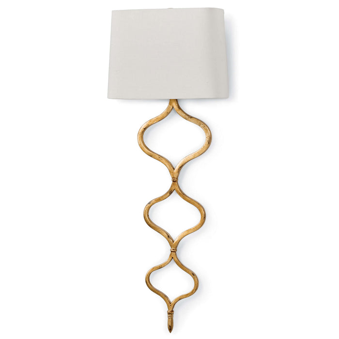 Regina Andrew 15-1018GL One Light Wall Sconce, Gold Leaf