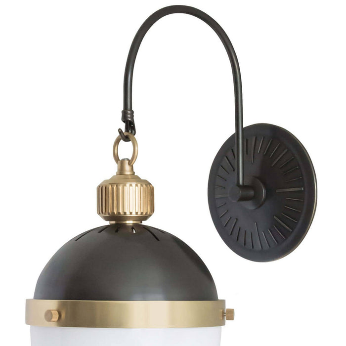 Regina Andrew 15-1056BBNB One Light Wall Sconce, Blackened Brass