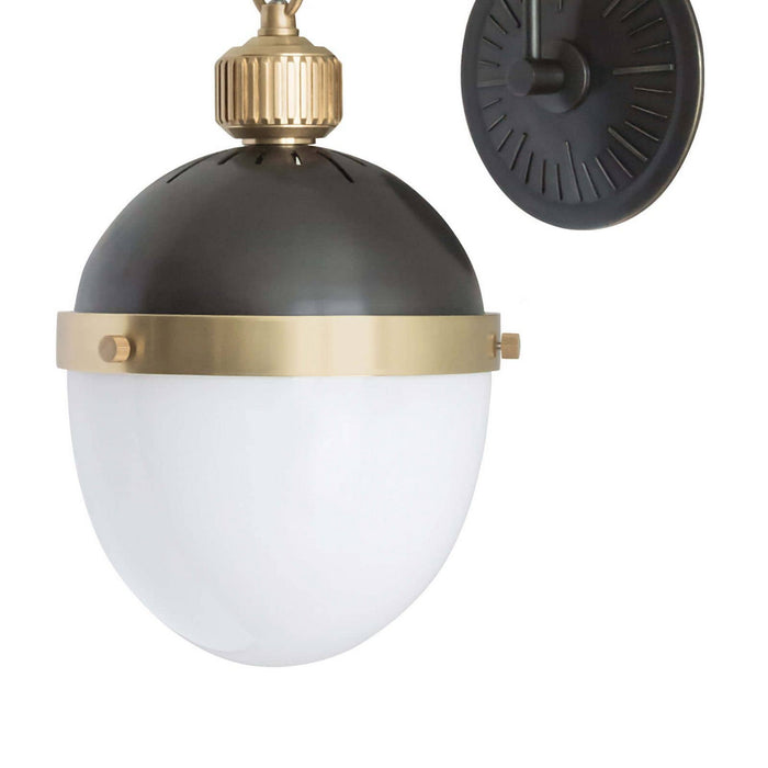 Regina Andrew 15-1056BBNB One Light Wall Sconce, Blackened Brass