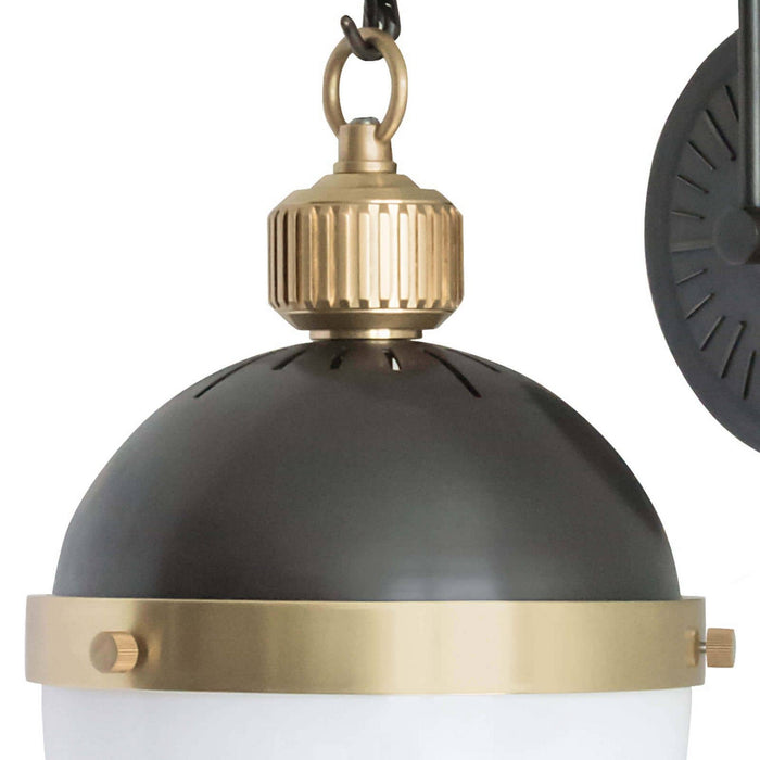 Regina Andrew 15-1056BBNB One Light Wall Sconce, Blackened Brass