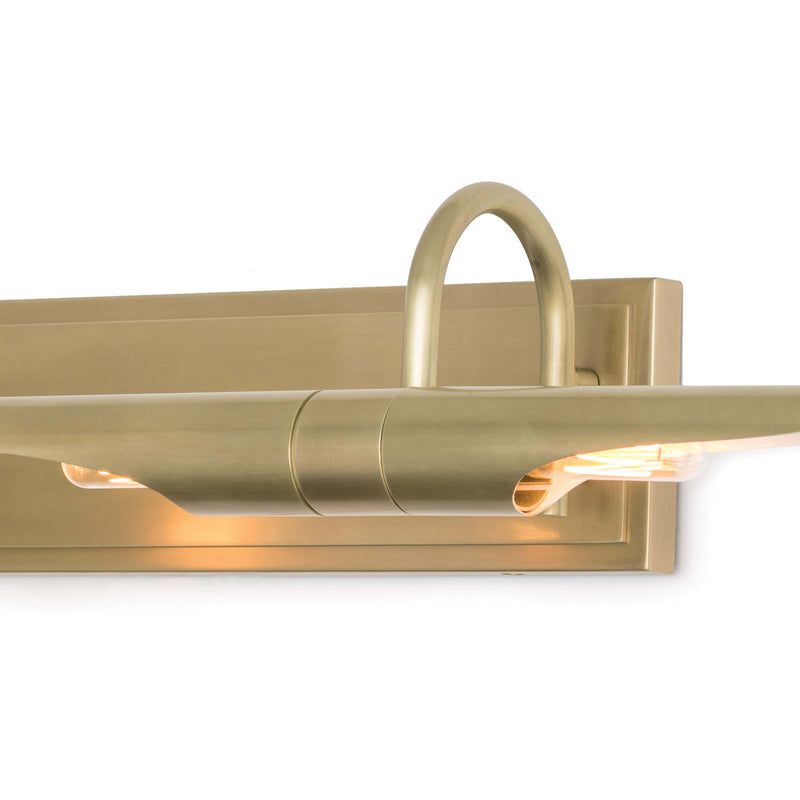 Regina Andrew 15-1057NB Four Light Wall Sconce, Natural Brass