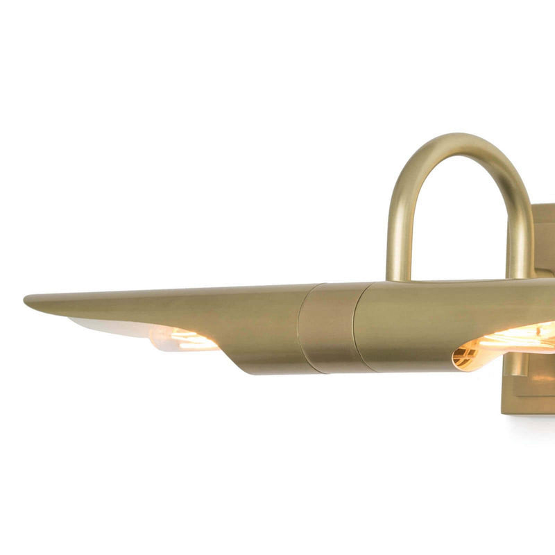 Regina Andrew 15-1057NB Four Light Wall Sconce, Natural Brass
