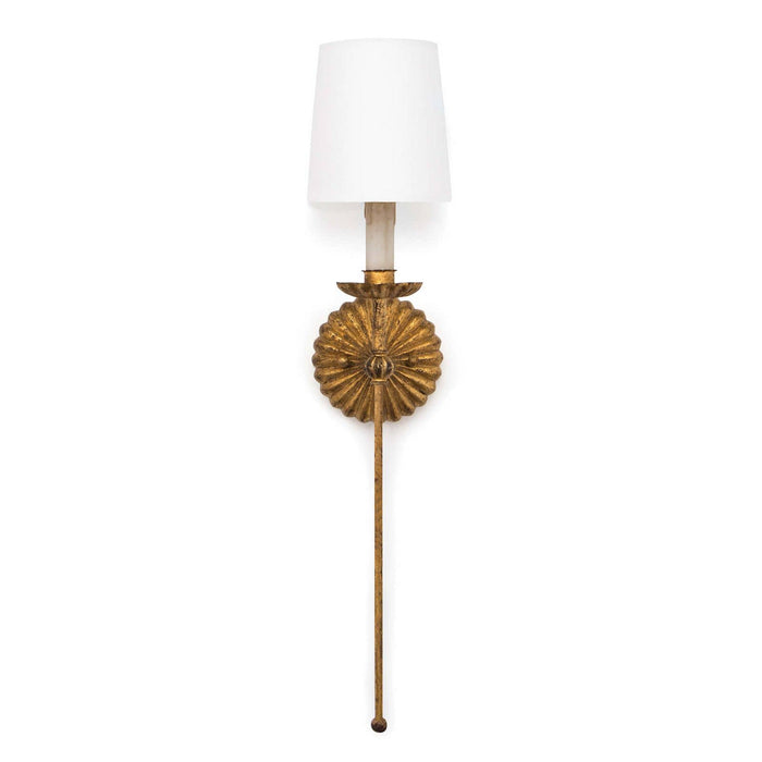 Regina Andrew 15-1073 One Light Wall Sconce, Antique Gold Leaf