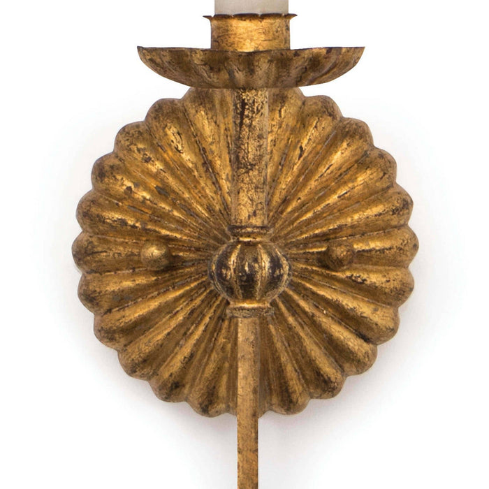 Regina Andrew 15-1073 One Light Wall Sconce, Antique Gold Leaf