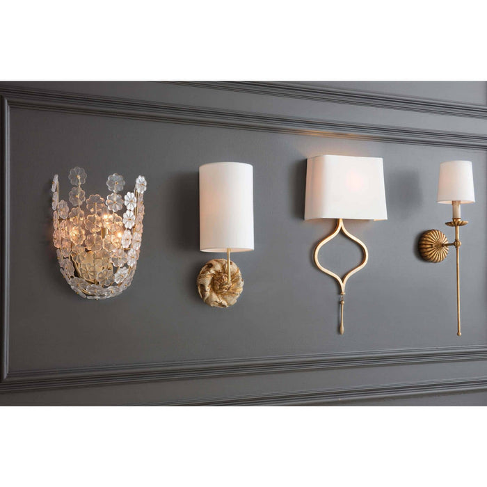 Regina Andrew 15-1073 One Light Wall Sconce, Antique Gold Leaf
