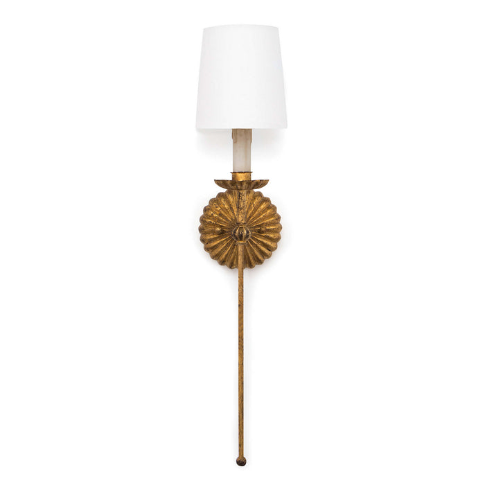 Regina Andrew 15-1073 One Light Wall Sconce, Antique Gold Leaf