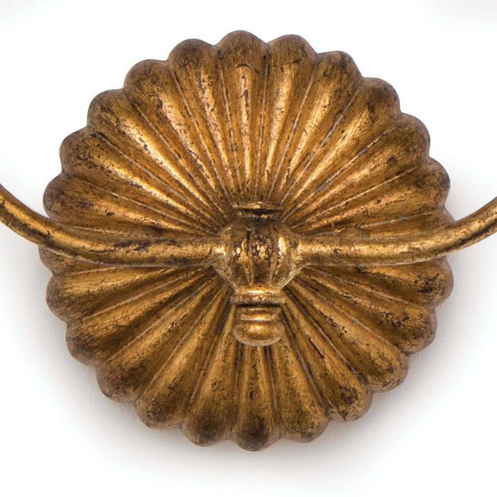 Regina Andrew 15-1074 Two Light Wall Sconce, Antique Gold Leaf