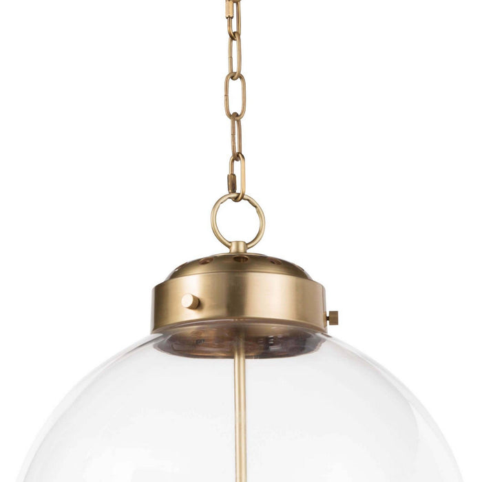 Regina Andrew 16-1004NB Three Light Pendant, Natural Brass