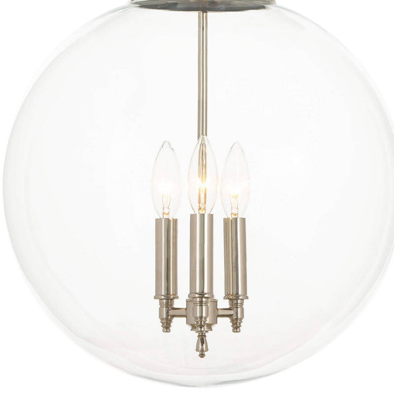Regina Andrew 16-1004PN Three Light Pendant, Polished Nickel