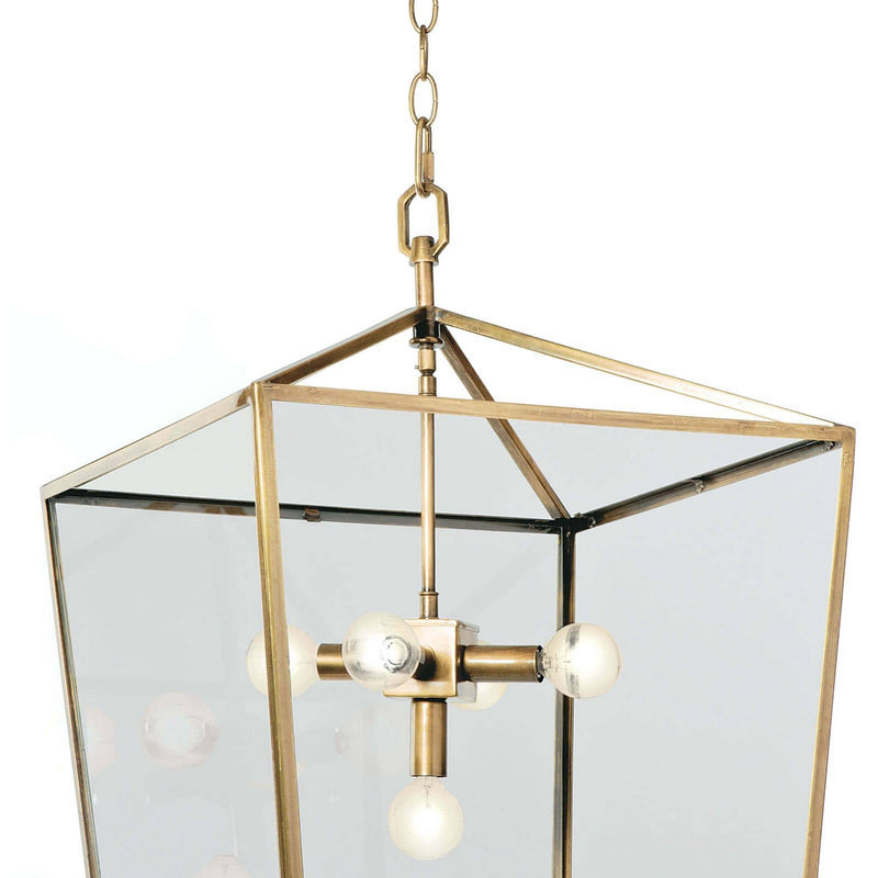 Regina Andrew 16-1039NB Five Light Lantern, Natural Brass