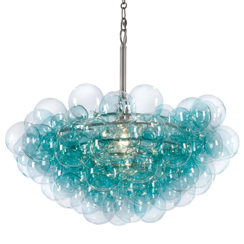 Regina Andrew 16-1044AQ One Light Chandelier, Brushed Nickel
