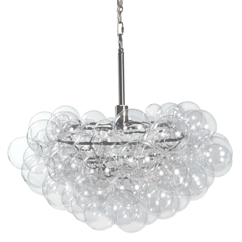 Regina Andrew 16-1044CLR One Light Chandelier, Brushed Nickel