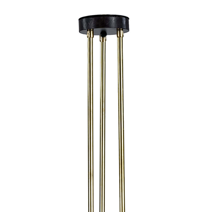 Regina Andrew 16-1081BLK Six Light Chandelier, Blackened Steel