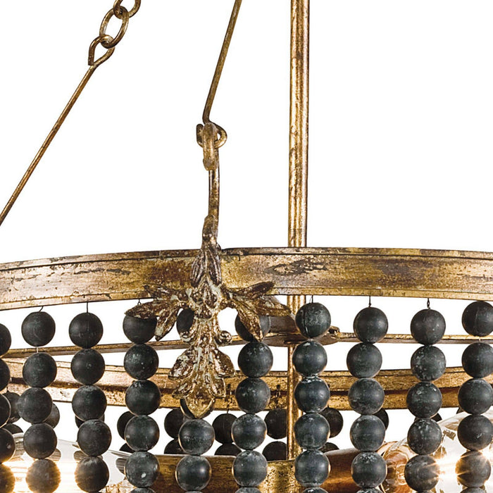 Regina Andrew 16-1082 Three Light Chandelier, Black