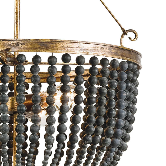 Regina Andrew 16-1082 Three Light Chandelier, Black