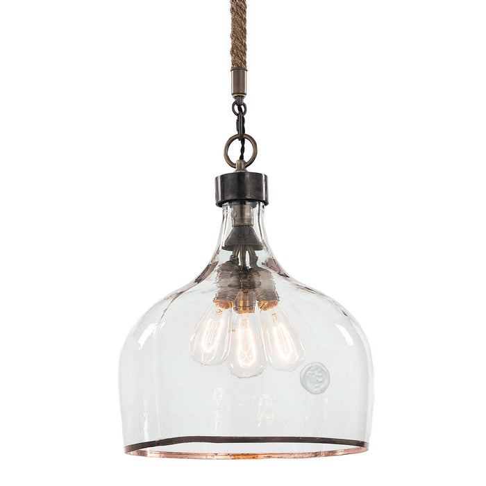 Regina Andrew 16-1102 Three Light Pendant, Clear