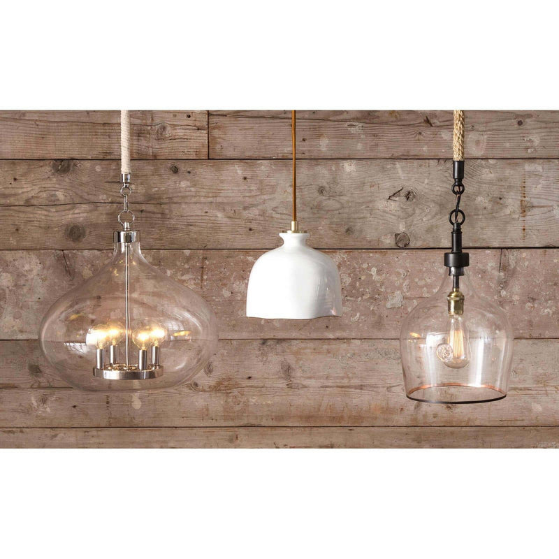 Regina Andrew 16-1103 One Light Pendant, White