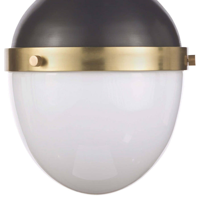 Regina Andrew 16-1117BBNB One Light Pendant, Blackened Steel