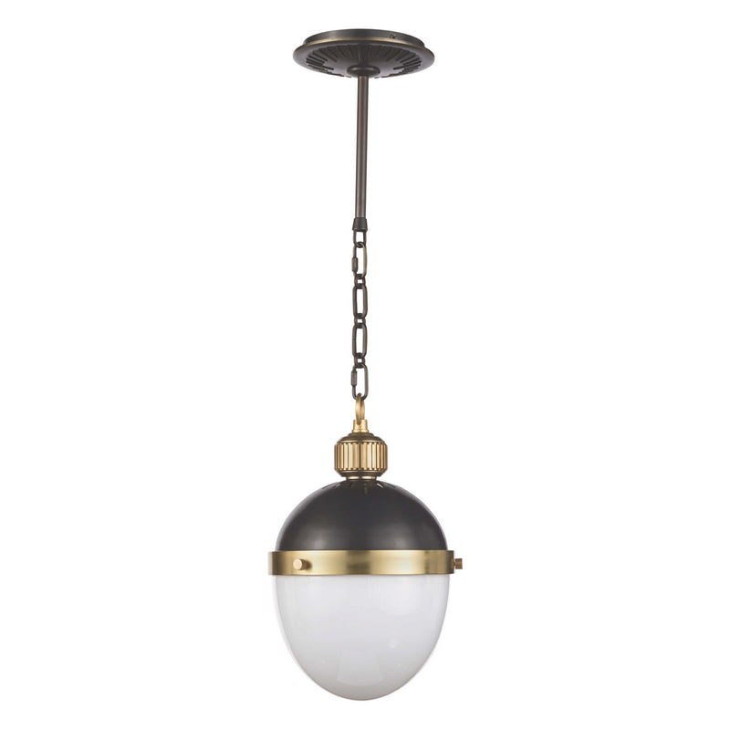 Regina Andrew 16-1117BBNB One Light Pendant, Blackened Steel