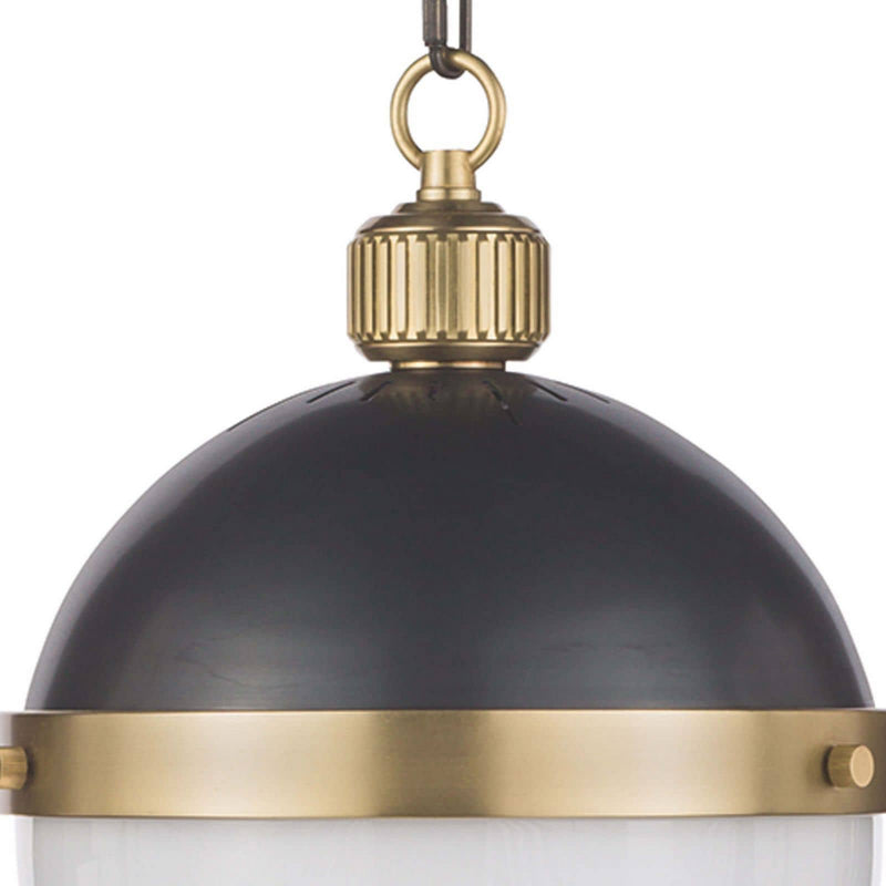 Regina Andrew 16-1118BBNB One Light Pendant, Blackened Brass