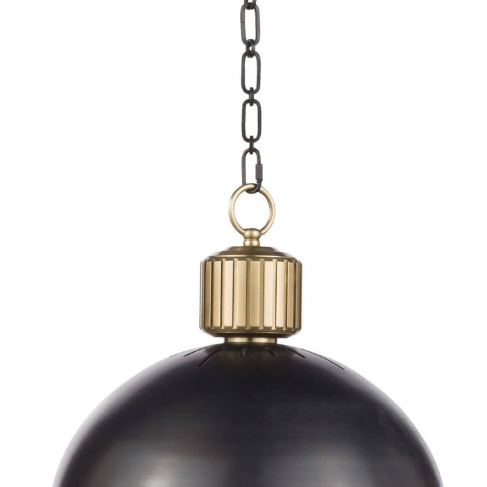 Regina Andrew 16-1119BBNB One Light Pendant, Blackened Brass