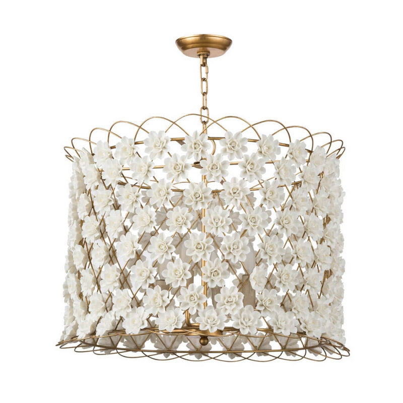Regina Andrew 16-1130 Four Light Chandelier, Gold Leaf
