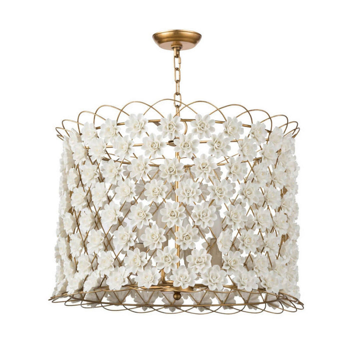 Regina Andrew 16-1130 Four Light Chandelier, Gold Leaf