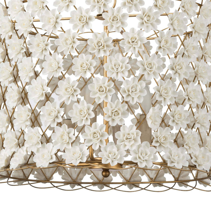 Regina Andrew 16-1130 Four Light Chandelier, Gold Leaf