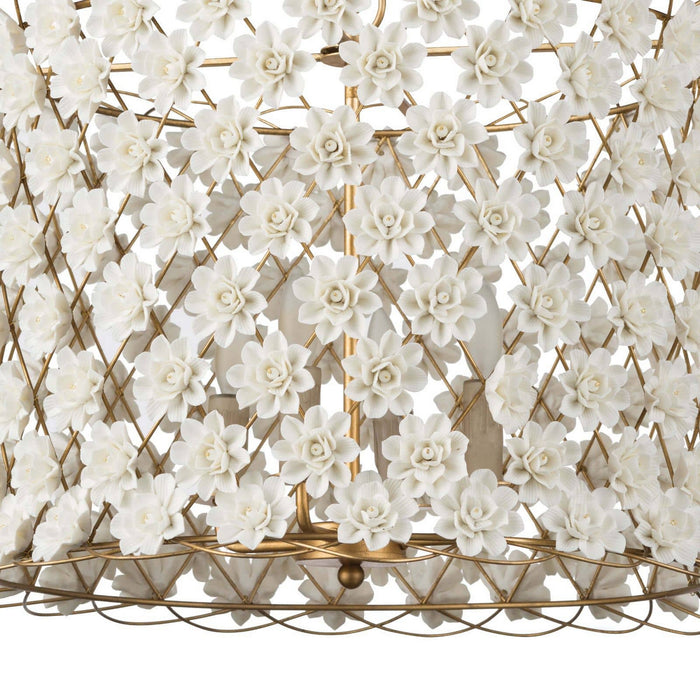 Regina Andrew 16-1130 Four Light Chandelier, Gold Leaf