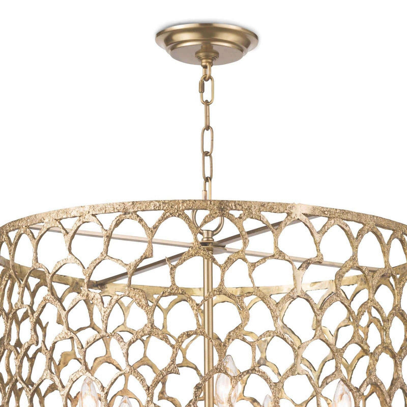 Regina Andrew 16-1131 Five Light Chandelier, Natural Brass