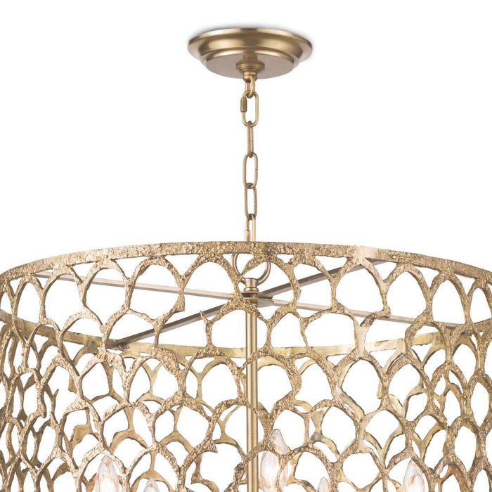 Regina Andrew 16-1131 Five Light Chandelier, Natural Brass