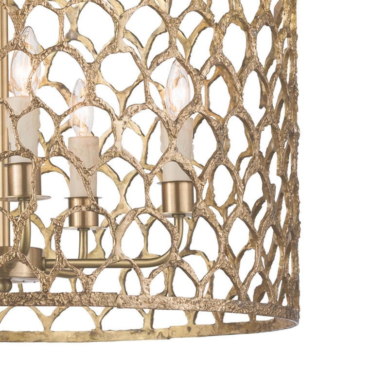 Regina Andrew 16-1131 Five Light Chandelier, Natural Brass